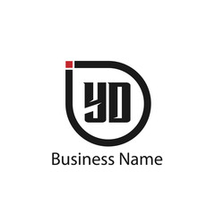 Initial Letter YD Logo Template Design