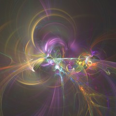 Obraz premium Fractal Expanding Energy Abstract Background