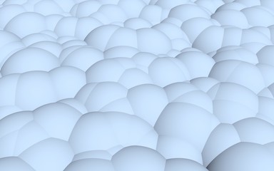 3d rendering picture of blue balls. Abstract wallpaper and background. 3D illustration
