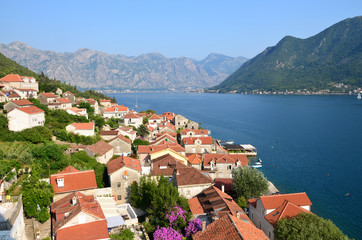 Naklejka na ściany i meble Perast, Montenegro