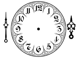 Vector vintage clock