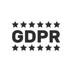 GDPR concept illustration. Idea of data protection. General rules for data protection GDPR