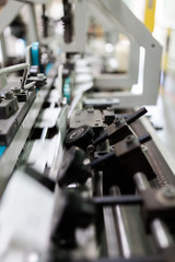 Machinery and printing processes in a modern printing house.