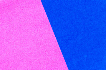 Abstract pink and blue color paper background for design and decoration