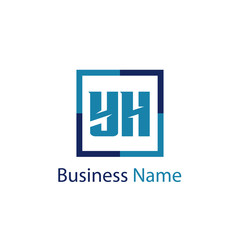 Obraz premium Initial Letter YH Logo Template Design