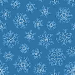 Christmas seamless doodle pattern