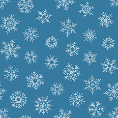 Christmas seamless doodle pattern