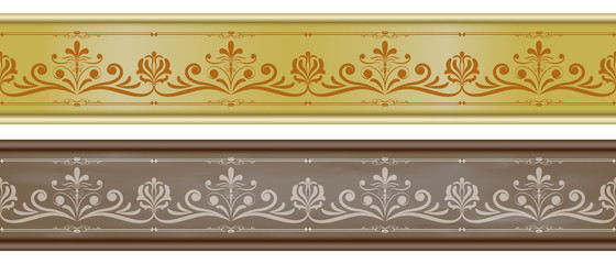 Vintage ornament seamless border