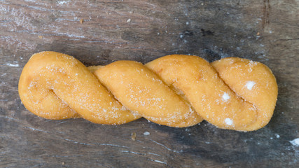 Bread food on the wood chopping board for sale