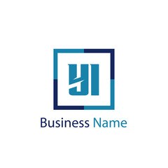 Initial Letter YI Logo Template Design