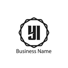 Initial Letter YI Logo Template Design