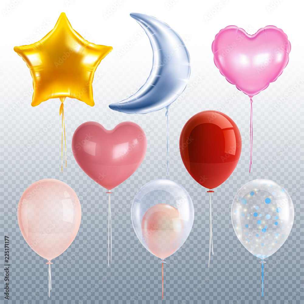 Sticker party balloons set