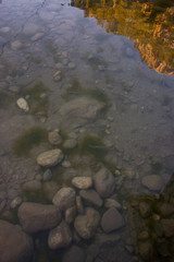clear lake in the high mountains