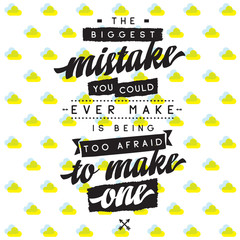 Typography for t shirt or sweatshirt printing and embroidery. Print for tee. Inspirational quote, motivation.