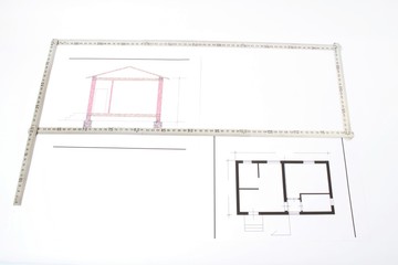 Vintage architecture plans