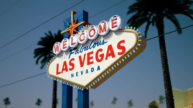 Las Vegas Sign, Crash Zoom On Right Side