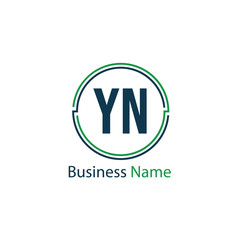 Initial Letter YN Logo Template Design