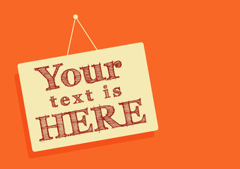 Your text is here sticker record Vector illustration for design