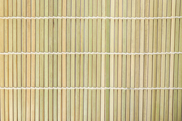 Texture of bamboo mat as background, closeup view