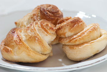pastry on white dish