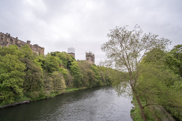 Fototapeta na wymiar View of River Wear in Durham, United Kingdom.