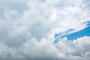 beautiful blue sky with clouds background.Sky clouds