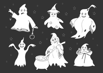 cute ghosts set