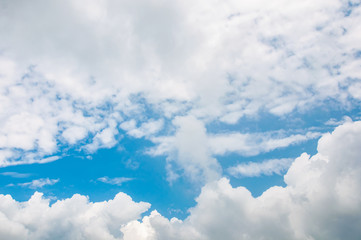 Naklejka na ściany i meble beautiful blue sky with clouds background.Sky clouds