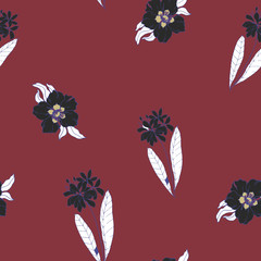 Beautiful seamless floral pattern background.