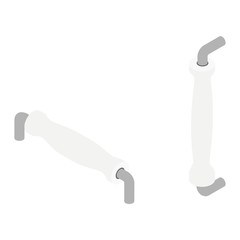 Furniture handle isometric