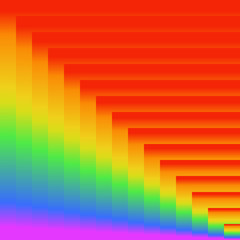 Colorful rainbow texture background of gradient colors, followed LGBT rainbow pride flag colors -red, orange, yellow, green, indigo (blue) and violet (purple, magenta). Vector illustration, EPS10.