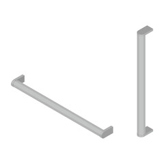 Furniture handle isometric