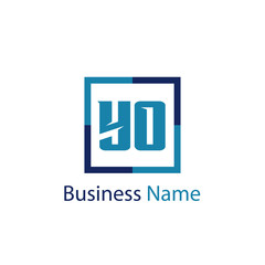 Initial Letter YO Logo Template Design