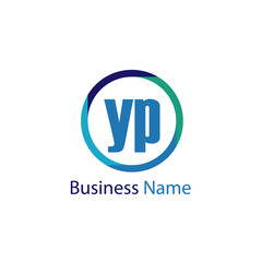 Initial Letter YP Logo Template Design