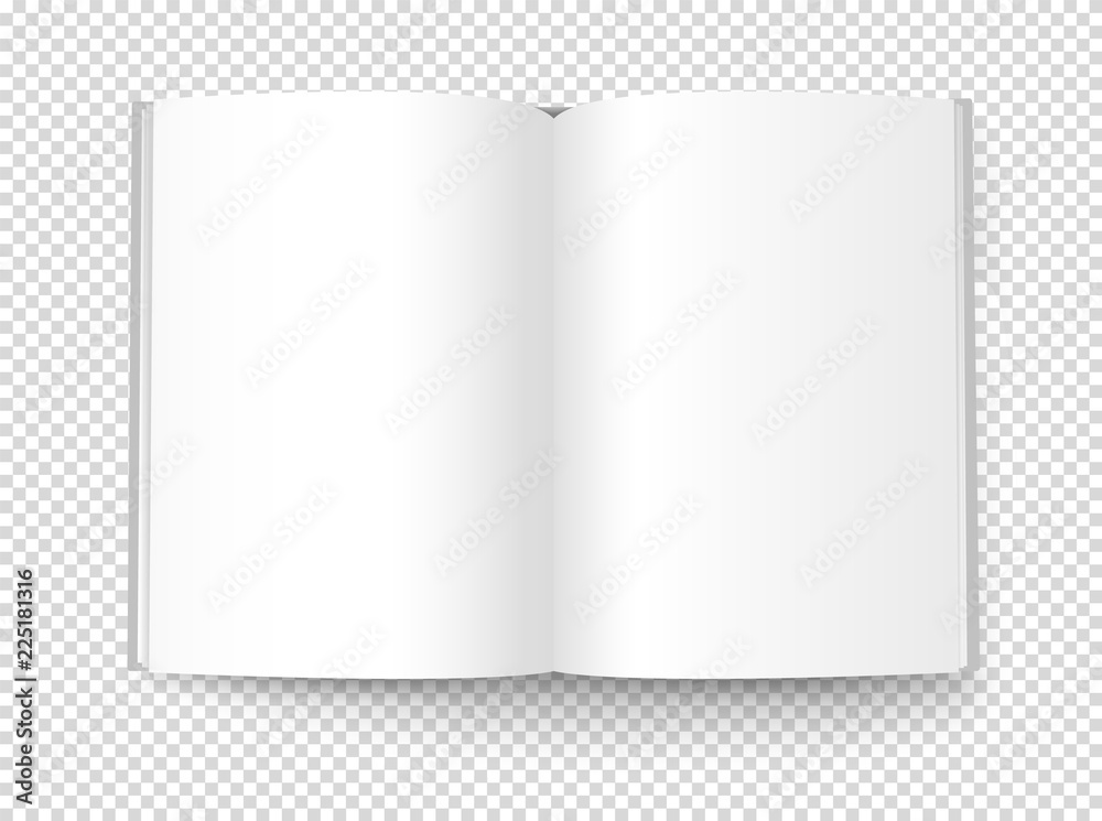Poster blank book illustration. vector object isolated on transparent background