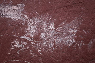 Obraz na płótnie Canvas Irradiated green paint on rusty iron closeup
