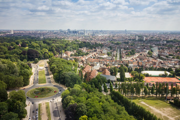 Fototapeta na wymiar Brussels panorama