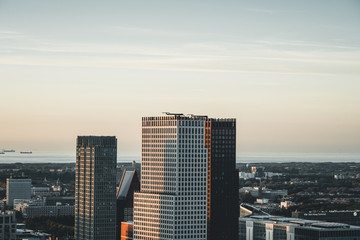 The hague city skyline viewpoint, Netherlands
