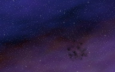 Colorful and beautiful space background. Outer space. Starry outer space texture. 3D illustration