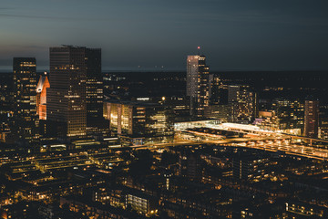 Fototapeta premium The hague city skyline viewpoint, Netherlands