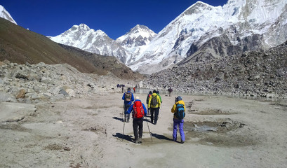 Everest. The way to the first base camp.