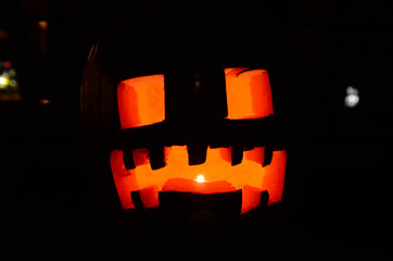 Homemade pumpkin for Halloween © Artur Henryk