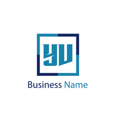 Obraz premium Initial Letter YV Logo Template Design