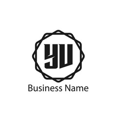 Initial Letter YV Logo Template Design