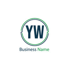 Initial Letter YW Logo Template Design