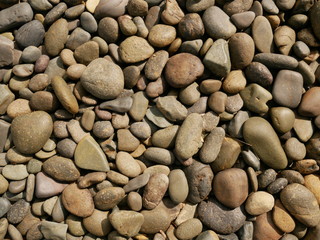 rock stone in nature,pebbles on the beach