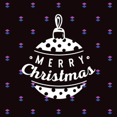 Merry Christmas typography.