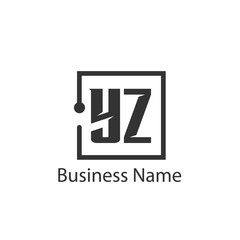 Initial Letter YZ Logo Template Design
