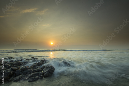 Glorious Morning Sunrise At Pantai Batu Hitam Batu Hitam