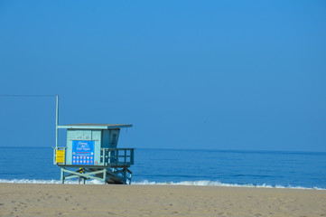baywatch tower on the beach
